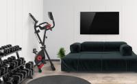 KM-Fit bicicleta estÃ¡tica, bicicleta fitness plegable con aplicaciÃ³n hasta 150Kg - details 24