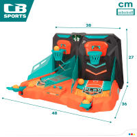 Juego de mesa baloncesto c/cancha doble, marcador y 6 pelotas CB Sports - details 5