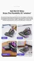 Aspiradora Portátil Inalámbrica De 15KPa Para Matraces Eliminador De Pulgas Y Polvo Potente Succión Para Limpieza De Almohadas Ropa Sofá - details 16