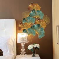 Hojas de baño de gingko (76x87 cm) I Marron Gold Green Blanco Flores Plantas natureleza I adhesivos de los decorativos habitación Salón dormitorio Baños Cocina - details 3