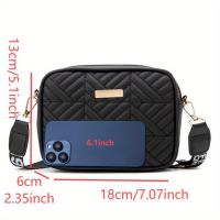 Nueva Bandolera De Moda Para Mujer Capacidad Grande Bolsa De Hombro Versátil Para Viaje Y Compras Estilo Cuadrado Sencillo Para Fotografía - details 2