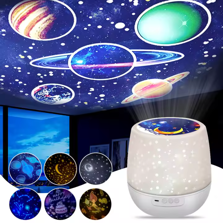 Proyector De Estrellas Con 6 Patrones De Onda Oceánica Luz De Agua Para Decoración De Habitación Y Bodas Navidad Luces Atmosféricas - 1