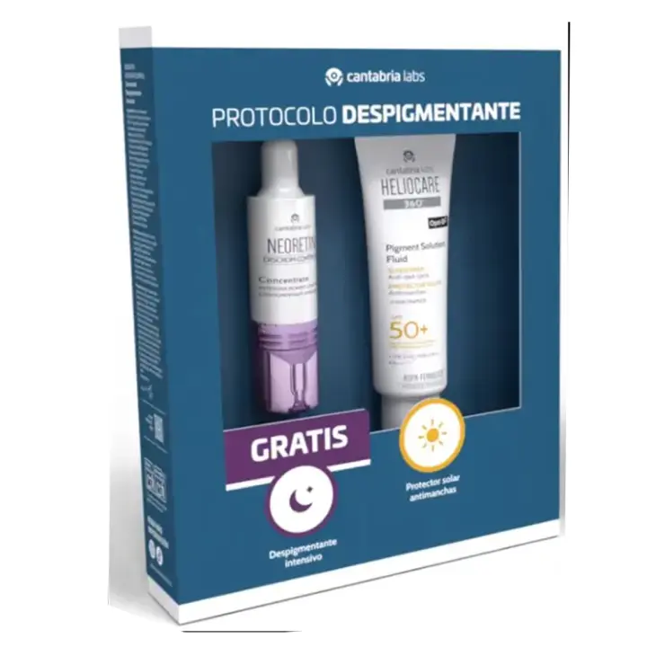 Cantabria Heliocare 360º Pigment Solution Fluid 50+50 ml + Regalo Neoretin Discrom Control Concentrate Despigmentante Intensivo 10 ml - 1