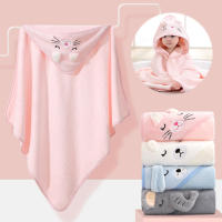 Toalla De Baño Para Bebé Ultra Suave Manta De Abrazo Con Gorro Multipropósito Para Recién Nacidos Algodón Transpirable Y Cómodo Tamaño 80*80cm Regalo Ideal Para Baño Viajes Juguete Y Tiempo Libre - details 1