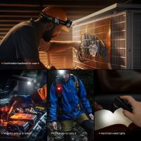 Linterna Frontal LED 1300LM Recargable Con Imán En La Punta Y Luz Táctica Para Camping Y Pesca Certificación CE/ROHS/LVD - details 7