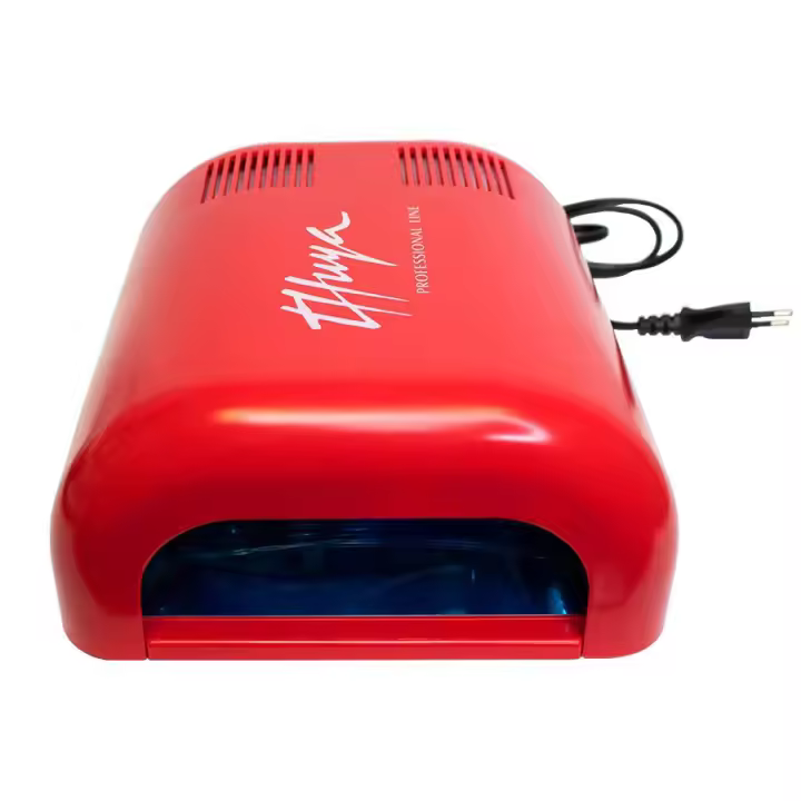Thuya Lámpara de Uñas UV 36W Rojo - Secador de Uñas Profesional con 4 Bombillas de 9W - Ideal para Manicura y Pedicura - 1