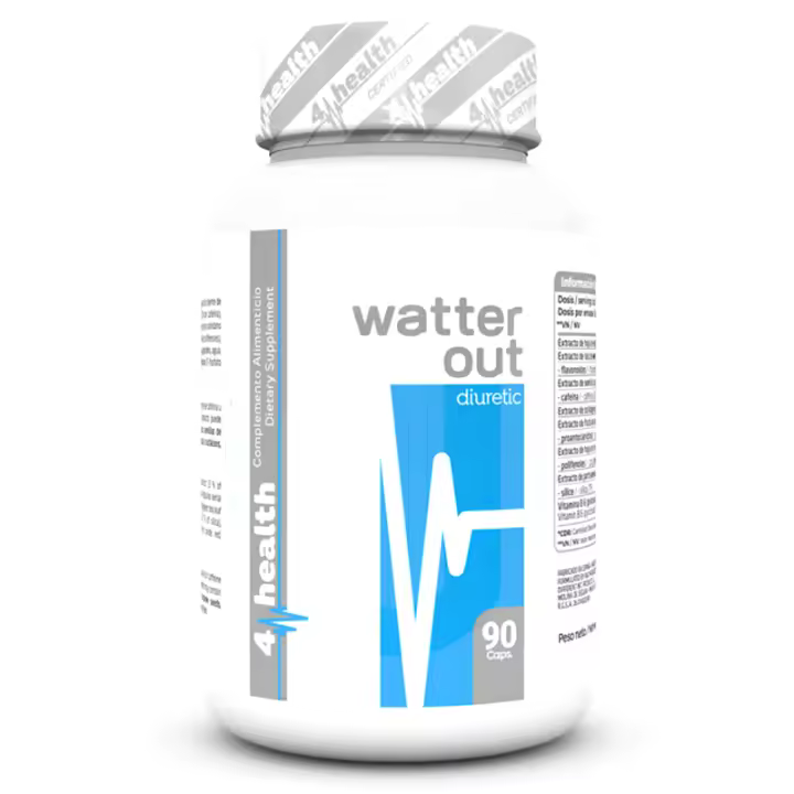 4-PRO Nutrition Watter Out 90 Caps - Eliminar retencion liquidos - 1