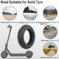 Pneumáticos Tubless 10X2.5 Para Scooter Eléctrico Ninebot Max G30 Neumático Sólido 60/70-6.5 Resistente a Explosiones Rueda Hueca De Miel Para Reparación De Scooters - details 5