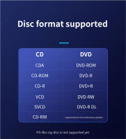 ROUHONG Emulador De CD DVD Externo USB 2.0 Slim Para Laptops Y PCs De Escritorio Lectura Y Grabación De DVD-RW Compatible Con Windows 7/8/10 - details 9