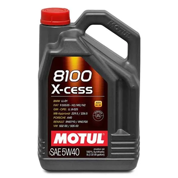 Aceite motor de coche motul 8100 x-cess 5w40 5l Abc - 1
