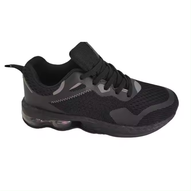 Mº 4 DEPORTIVAS NEGRAS CON CAMARA DE AIRE TRASERA TIPO MUELLES ECHAS EN TEJIDO MUY SUAVE Y LIGERAS IDEALES PARA TODO - 1