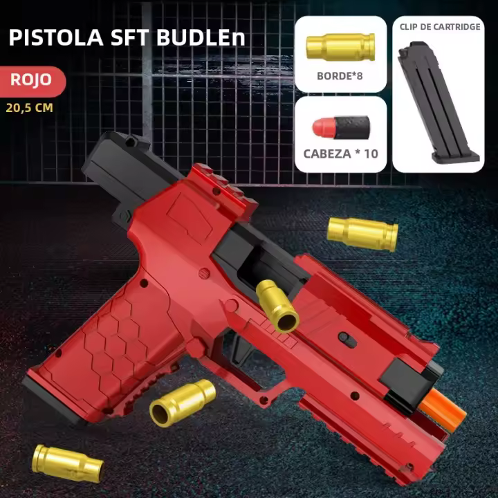 Pistola De Bala Suave Gecko Para Niños Juguete De Simulación De Arma Pequeña Para Exterior No Requiere Pilas Adecuado Para Edades 6+ - 1