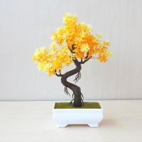 Planta Artificial De Bonsái En Maceta Pequeña Para Jardín Decoración De Hogar Y Mesa Material De Plástico Ornamento De Flor Sin Mantenimiento - details 20