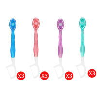 Cepillo De Dientes Mini 2 En 1 Con Sabor a Menta Y Durazno Cepillo De Limpieza Oral Desechable Con Hilo Dental Para Adultos - details 17