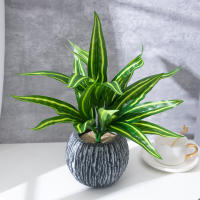 Hojas De Aloe Vera Artificiales 36cm Plástico Agave Falso Chlorophytum Comosum Para Decoración De Jardín Y Festivales - details 4