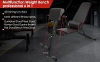 Banco De Abdominales, Ajustable, Multifuncional Para Músculos, Gimnasio En Casa - details 0