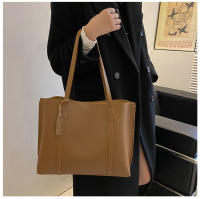 Bolso De Hombro Versátil De Cuero Suave Negro Minimalista Gran Capacidad Bolso De Tote Casual Para Mujer Estilo Inglés - details 10
