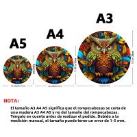 Puzzle De Madera Personalizado En Forma De Erizo Juego Educativo Para Adultos Y Niños Regalo Inteligente Y Divertido - details 3