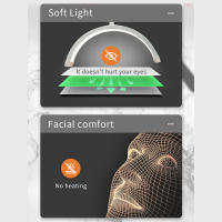 Andoer HD-M3X Luz De Video LED De Anillo De Escritorio Con Forma De Media Luna 3000K-6000K Dimmable Para Belleza Salon Maquillaje Streaming Vivo - details 5