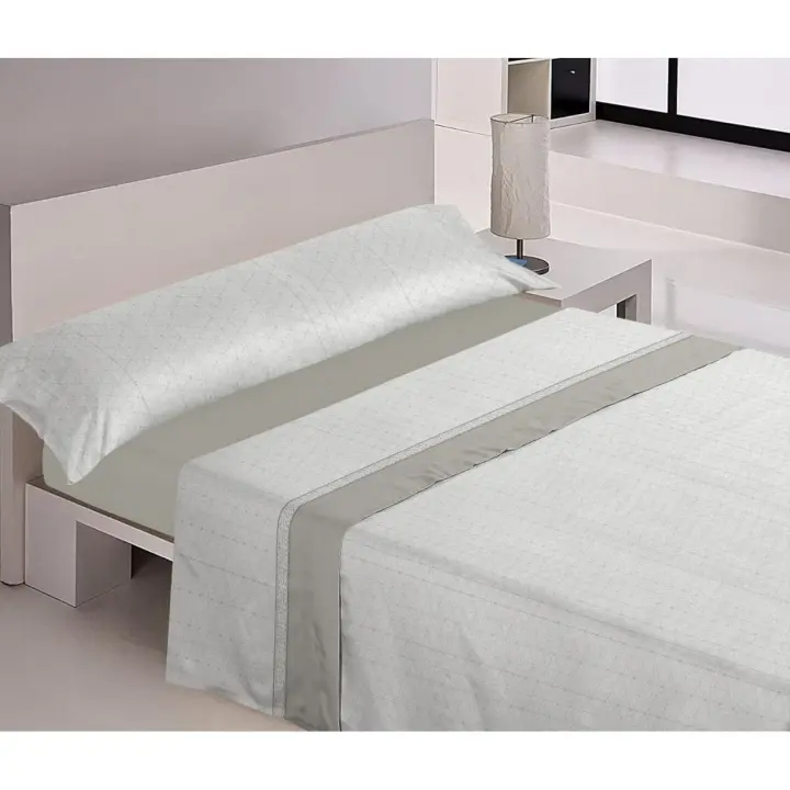 Juego de Sábanas de Verano Microfibra 3 Piezas - Extra Suaves - LT-6-Orquídea Gris- ( Artículo Rotativo)-Mercatienda.es - 1