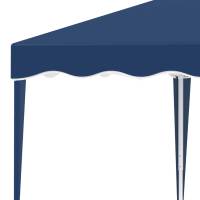 Gazebo plegable 3x3m Gazebo de Jardín Carpa plegable para Fiesta Altura ajustable con Bolsa de Transporte Protección UV Acero y Oxford Azul - details 4