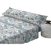 Juego de sábanas de tres piezas Summer Blue Tree 90 camas/105 camas/135 camas/150 camas/180 camas - details 0