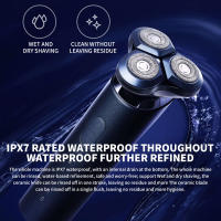 XIAOMI MIJIA Afeitadora Eléctrica S700 Portátil Cuchilla Flex 3 Cabezas IPX7 Impermeable Lavable Trimmer De Barba Corte 30 Días - details 12