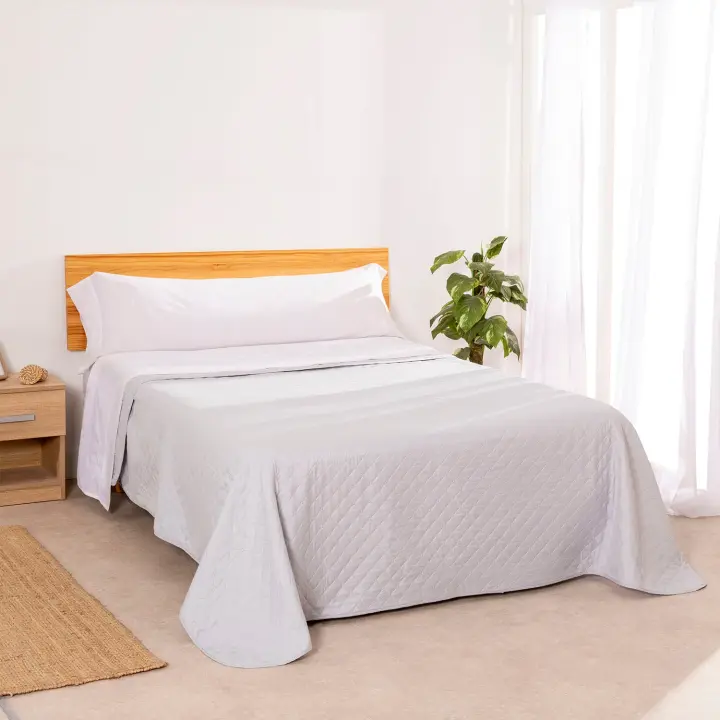 Colcha Bouti Liso Tuscany Gris - 1