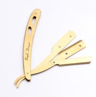 Cuchilla De Afeitar Vintage Para Hombres Metal Barber Razor Con Hoja De Acero Straight Edge Herramientas De Peluquería Para Salon - details 4