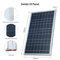 Kit De Panel Solar 20W/H Polícrata Para Exteriores Recargable 12V Generador Solar Portátil Para El Hogar Tamaño 34x20x3cm - details 8