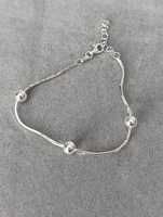 pulsera plata de ley cola de ratón y bolas. 40ycuatrojoyeria - details 1