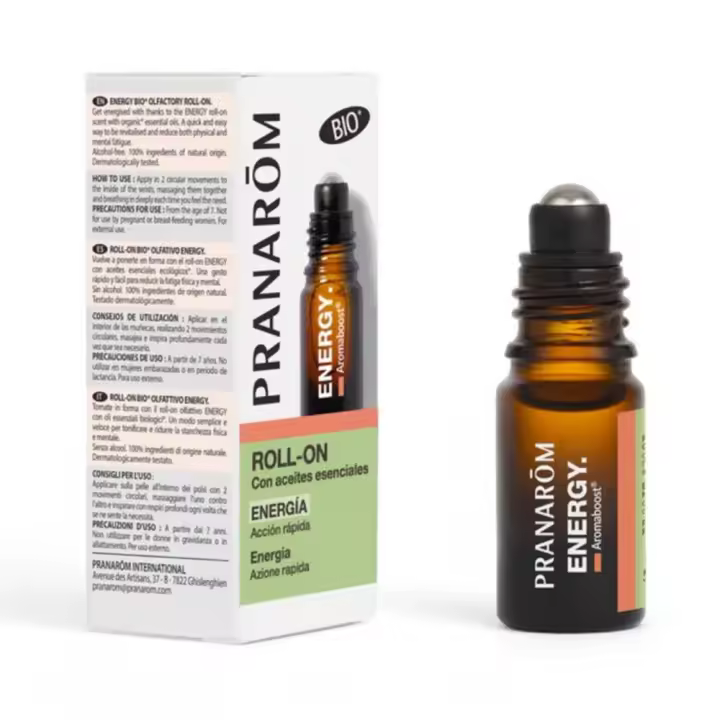 Pranarom Aromaboost Roll-On Energy 5ml Aceites Esenciales Naturales - 1