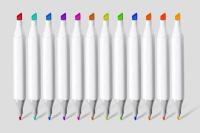 48-Pack Ohuhu Double-Tipped Alcohol Brush Markers - details 0