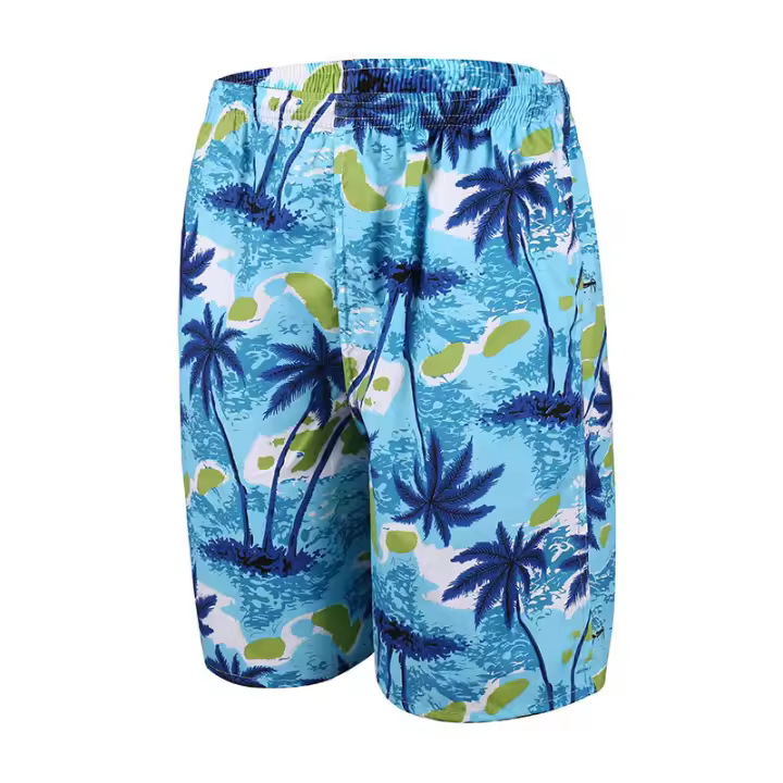 Shorts De Playa Para Hombre Verano Pantalones Sueltos Con Bolsillo Secado Rápido Estampado Que Te Mantiene Fresco - 1