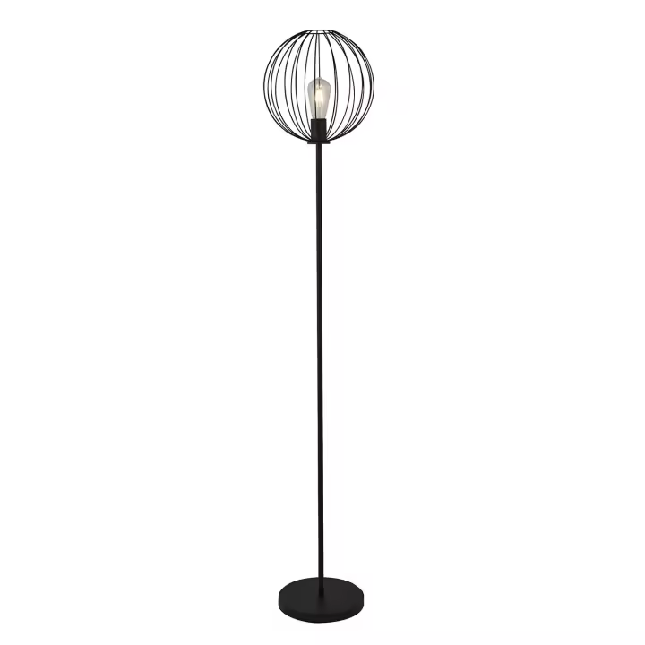 Industrial-Nordic Piantana Rondo Steel Black 1 Luz E27 - 1