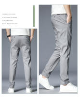 Pantalones Casuales Para Hombre Estilo Clásico Verano Nuevos 4 Colores Mallas Delgadas Moda Negocios Ajustados Color Sólido Algodón Talla 38 - details 7