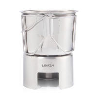 Juego De Cocina Para Camping Con Taza De Acero Inoxidable Y Olla Colgante Para Estufa De Madera Para Supervivencia Al Aire Libre Senderismo Picnic - details 6