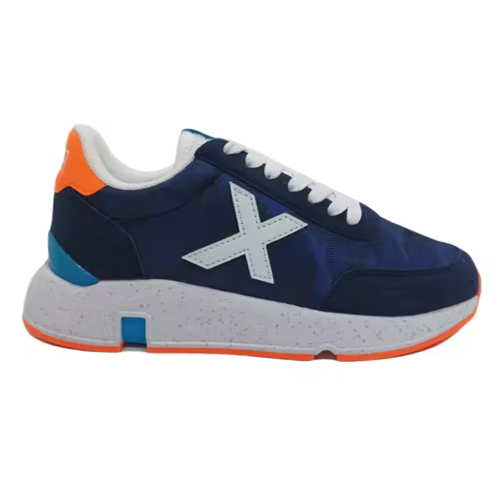 Zapatillas Munich  Versus Kid 40 Azul Marino Blanco Naranja 4176040 - 1