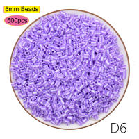 Perler Fuse Bolas De Fusión 5mm 500pcs Hama Juguete Educativo Para Niños Y Niñas DIY Pegboards Rompecabezas Inteligencia Educativa Craft De Pixels Juguetes Cilindros - details 5
