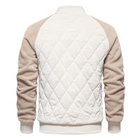 Chaqueta gruesa acolchada de terciopelo para hombre, chaqueta informal europea y americana, chaqueta superior de manga raglán, novedad de Otoño de 2024 - details 3