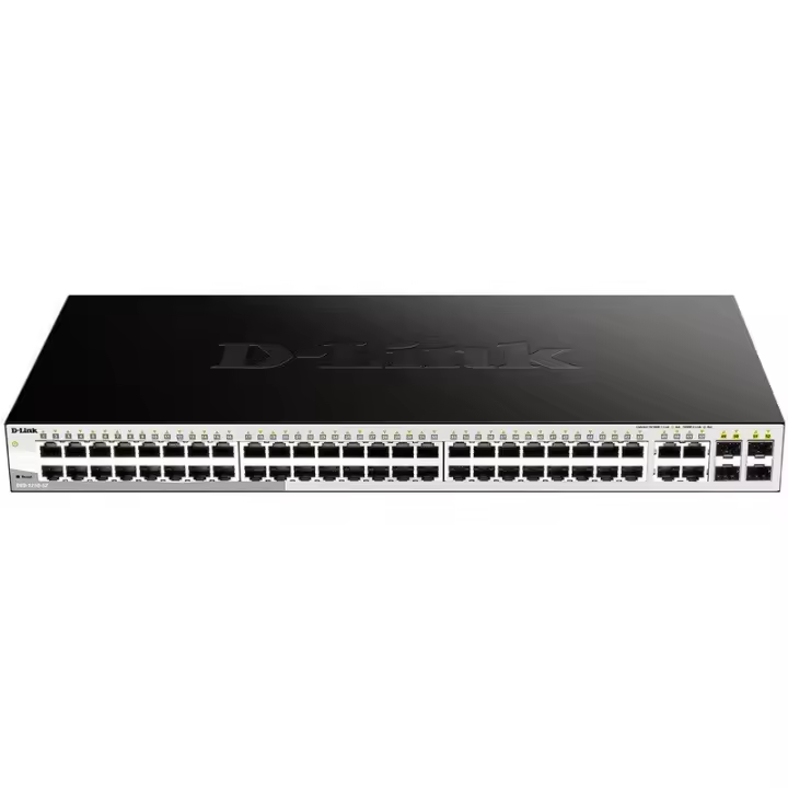 D-link dgs-1210-52/e smart switch managed 48 gigabit ethernet ports 4 combo ports 1000base - 1