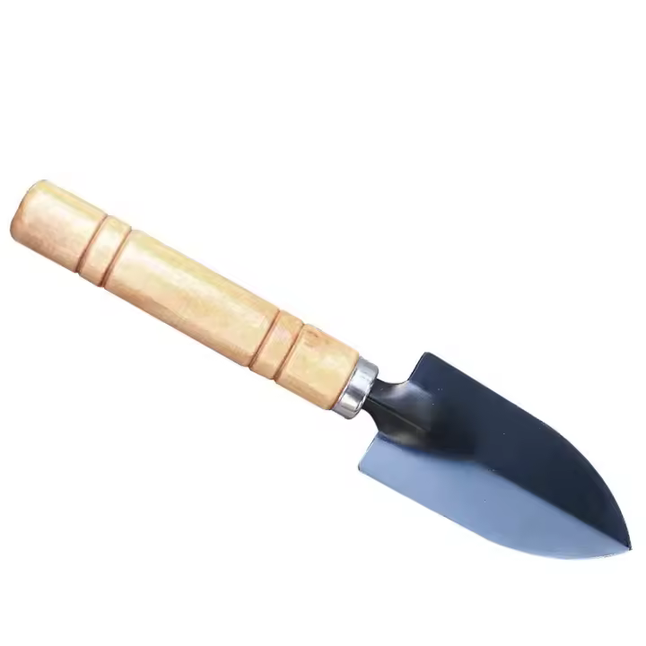 Mini Shovel De Jardín Herramienta Multifuncional De Acero Inoxidable Con Mango De Madera Para Rascar Y Aclarar La Tierra - 1