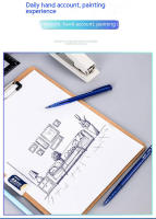 Set De Bolígrafos De Punto Redondo DELI Tinta Azul Punta Fina 0.7mm Suministros De Oficina Y Escuela Material Plástico - details 5