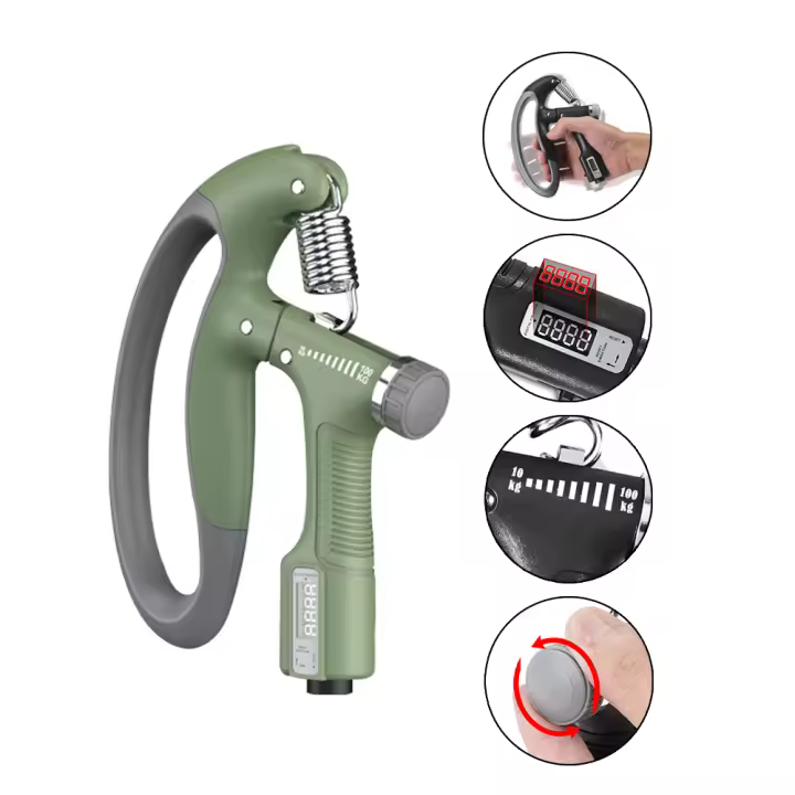 Ajustable Entrenador De Mano Y Muñeca Para Fitness Expansor De Dedos Con Resort Para Mejorar La Fuerza 10-100Kg - 1