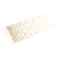 Mantel Plástico Desechable Rectangular Para Fiestas Y Bodas Con Puntos Dorados Impermeable Decorativo De Poliéster Para Interior Y Exterior - details 1