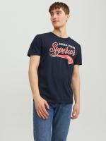 Jack & Jones hombre camiseta de Algodón Ajuste Regular Fit  Mod JJELOGO logo estampado Moda Casual informal REF: 233594 - details 6
