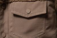 MOV Chaqueta patchwork de otoño/invierno para hombre, chaqueta informal de lana de cordero para hombre - details 13