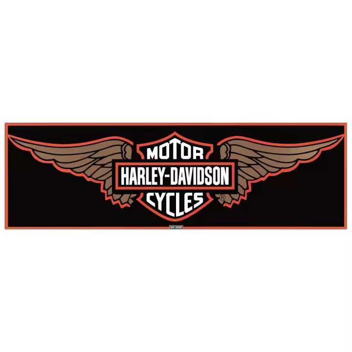 Panel decorativo, listado para Colgar. -Harley Davidson Alas-Cm 87x27 - 1