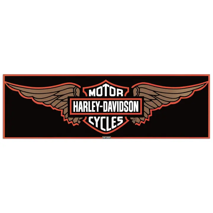 Panel decorativo, listado para Colgar. -Harley Davidson Alas-Cm 87x27 - 1