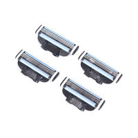 4Pcs Cartuchos De Afeitar Manual Mach 3 Hojas De Afeitar Tridimensionales Para Hombres Y Mujeres Epilador Manual - details 3